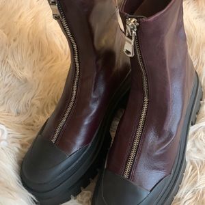 Zara lug sole boots